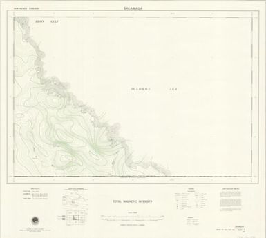 New Guinea 1:250,000 total magnetic intensity: Salamaua (Sheet B55/B1-15)