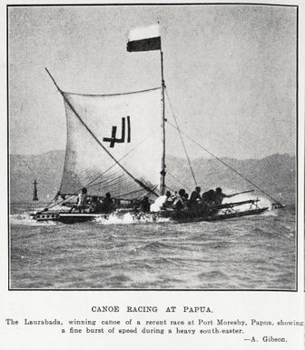 Canoe racing at Papua