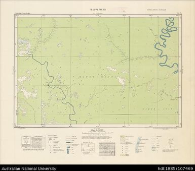 Indonesia, Western New Guinea, Mappi Meer, Series: Nederlands-Nieuw-Guinea, Sheet 22-X, 1956, 1:100 000