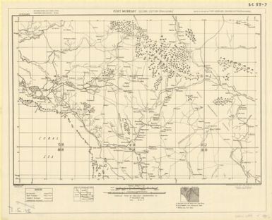 Port Moresby Second Edition (Provisional), New Guinea / compiled from all available information to 1st December 1942 H.Q. N.G.F. ; reproduced by 2/1 Aust Army Topo Svy Coy, Dec '42. ; reprinted by Australian Survy Corps Dec '47