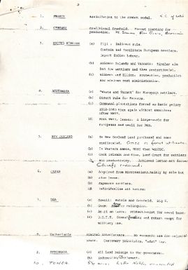 Land tenure course notes: colonial land policies