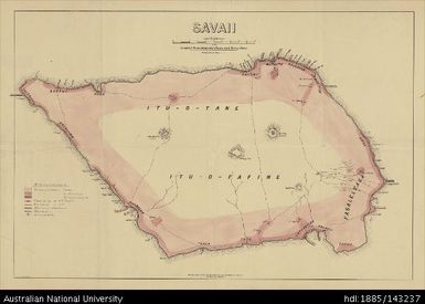 Samoa, Savaii, 1900, 1:110 880
