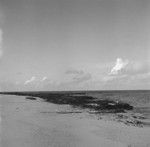 Cable on beach during wave, Bikini Atoll area