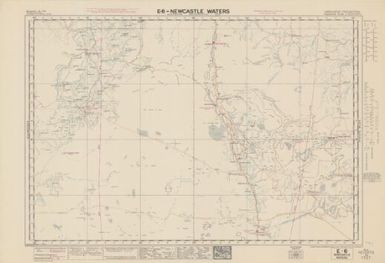 Australian aeronautical map: Newcastle Waters (Sheet E6)