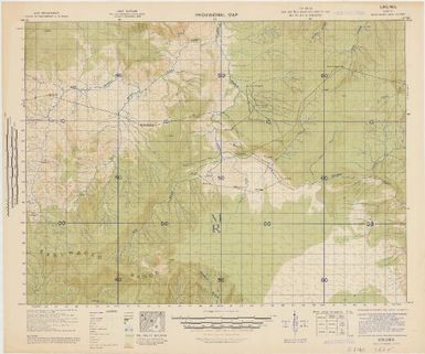 Provisional map, northeast New Guinea: Uruwa (Sheet Uruwa)