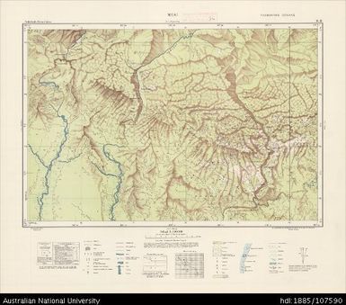 Indonesia, Western New Guinea, Mesi, Series: Nederlands-Nieuw-Guinea, Sheet 9-H, 1958, 1:100 000