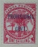 Stamp: Samoan One Shilling