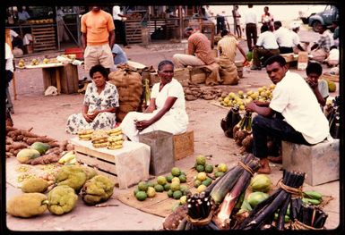 The market at Ba, Fiji, 1971