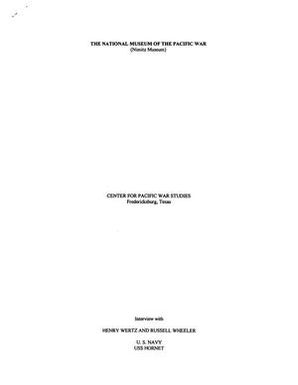 Oral History Interview with Henry Wertz and Russell Wheeler, September 7, 2001