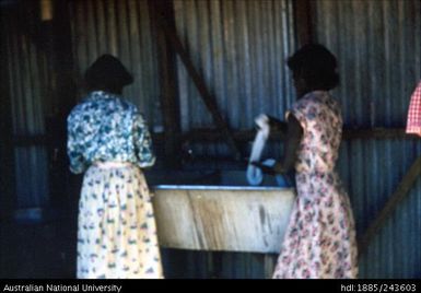 Women washing laundry