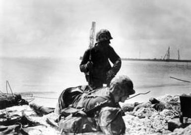[Fourth Division Marines Landing on Namur Island]
