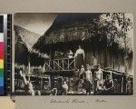 Group outside students' house, Boku, Papua New Guinea, ca. 1908-1910