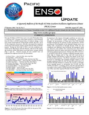 Pacific ENSO update - Current conditions 3rd quarter Vol 22 No. 3