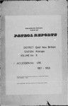 Patrol Reports. East New Britain District, Kokopo, 1957 - 1958