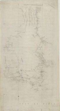 Report on petroleum in Papua: Map of the country between Purari Delta and Yule Island (Sheet 1)