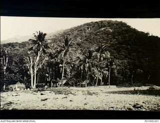 Milne Bay, New Guinea. 1943. The 78th Anti-Aircraft Searchlight Battery's station