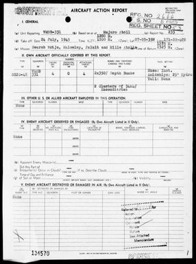 VMSB-331 - ACA Reps #235-Air opers against the Marshall Islands on 7/24/45