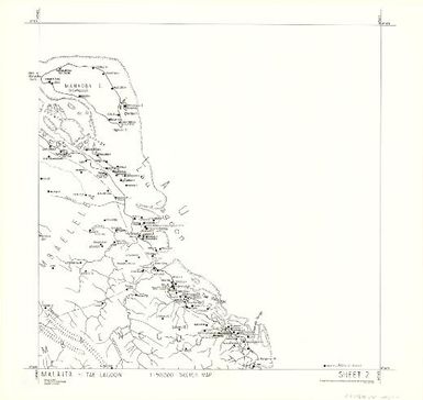 Malaita 1:50,000 sketch map.: Tae lagoon (Sheet 2)