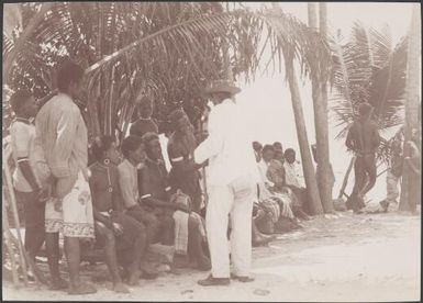 A group of Bugotu boys at Mara-na-tabu, Solomon Islands, 1906 / J.W. Beattie