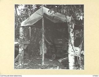 DREGER HARBOUR, NEW GUINEA. 1944-01. THE ELECTRIC GENERATOR PLANT AT THE STRIP ADVANCED DRESSING STATION, 10TH FIELD AMBULANCE, AUSTRALIAN ARMY MEDICAL CORPS