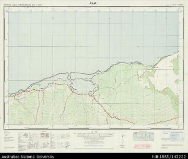 Samoa, Savai'i, Asau, Series: NZMS 174, Sheet 2, 1969, 1:20 000