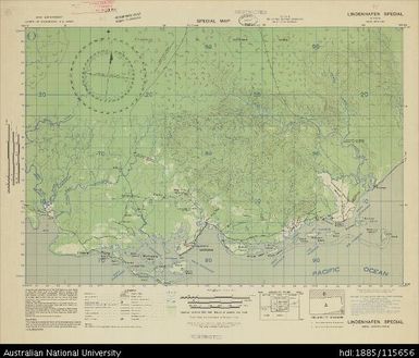 Papua New Guinea, New Britain, Lindenhafen, Special map, Sheet B56/9, 1943, 1:63 360