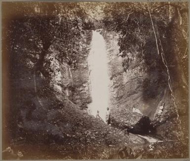 Waterfall, Fiji, approximately 1890 / Charles Kerry