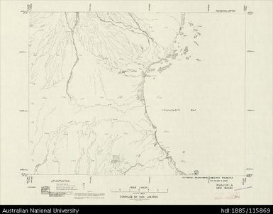 Papua New Guinea, Wanigela, Provisional map, Sheet NMO-55-094, 1956, 1:63 360