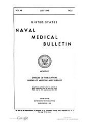 United States Naval Medical Bulletin Vol. 45, Nos. 1-6, 1945