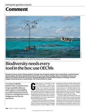 Biodiversity needs every tool in the box: use OECMs