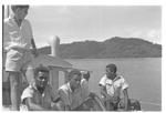 Group on boat