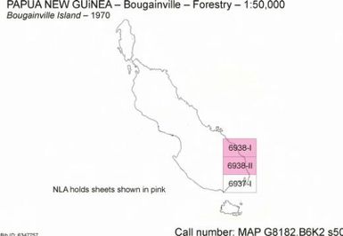 Bougainville Island / compiled by the Cartographic Section Department of Forests, T.P.N.G