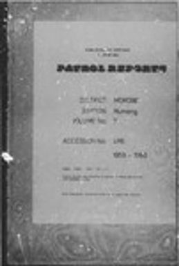 Patrol Reports. Morobe District, Mumeng, 1959 - 1960