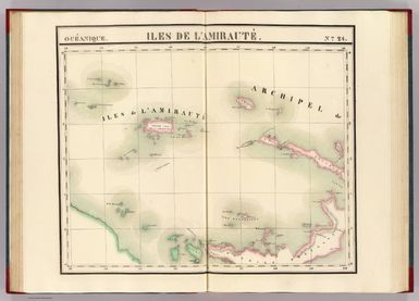 Iles de l'Amiraute. Oceanique no. 24. (Dresse par Ph. Vandermaelen, lithographie par H. Ode. Sixieme partie. - Oceanique. Bruxelles. 1827)