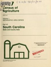 1987 census of agriculture, pt.40- South Carolina