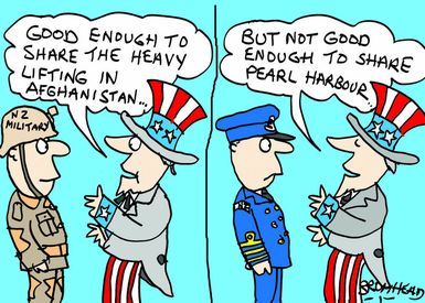 Bromhead, Peter, 1933-:"Good enough to share the heavy lifting in Afghanistan..." 5 July 2012