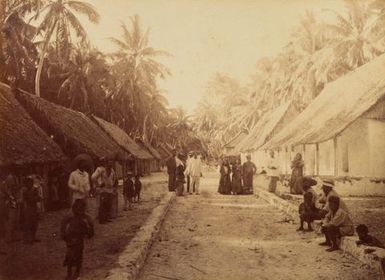 Street Tukao Manihiki. From the album: Views in the Pacific Islands