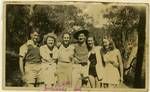 Art students with Melville Haysom, North Stradbroke Island, 1949