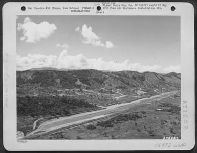 View From Top Of Hill At Kila Looking Northeast Showing Kila Airdrome And The Dispersal Area Surrounding It. Port Moresby, Papua, New Guinea, 20 May 1943. (U.S. Air Force Number 116892AC)