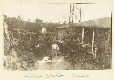 Wireless Station at Tafaigata, Samoa. From the album: Skerman family album