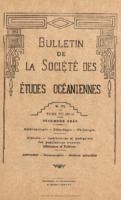Bulletin de la Société des Études Océaniennes numéro 75