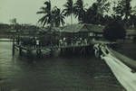 Farewell to Lake Murray and Dave Calder, per 'Elevala' en route Kiunga, WD [Western District], [Papua New Guinea], 1952