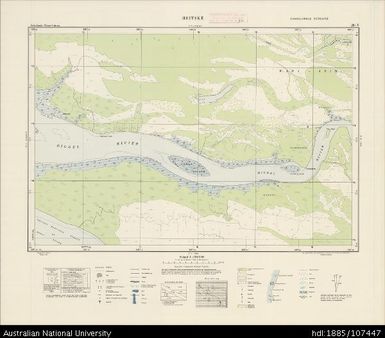 Indonesia, Western New Guinea, Heitske, Series: Nederlands-Nieuw-Guinea, Sheet 26-V, 1956, 1:100 000