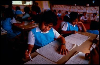 Primary school classroom, Niue