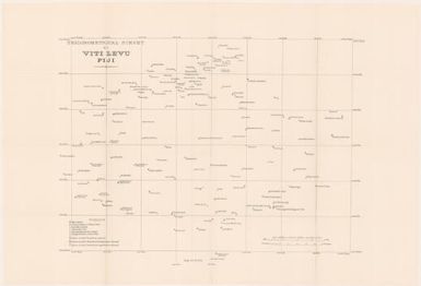 Report on the trigonometrical survey of Viti Levu (Map Trigonometrical survey of Viti Levu [map showing trig stations])