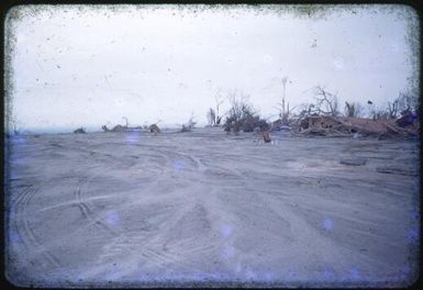 Debris on the parade ground at Higataru, Papua New Guinea, 1951 / Albert Speer