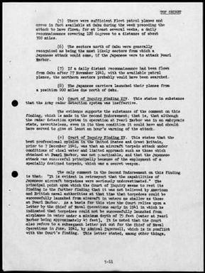 Kimmel, Husband E., Reports: Navy Court of Inquiry, Pearl Harbor Report, August 29, 1945