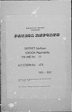 Patrol Reports. Northern District, Popondetta, 1965 - 1966