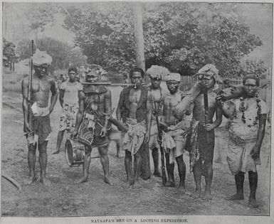 Mataafa's men on a looting expedition