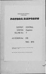 Patrol Reports. Central District, Kupiano, 1969-1970